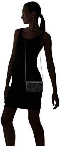 Jessica McClintock womens Alexis Sparkle and Shine Clutch Evening Bag, Black, One Size US