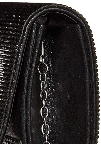 Jessica McClintock womens Alexis Sparkle and Shine Clutch Evening Bag, Black, One Size US