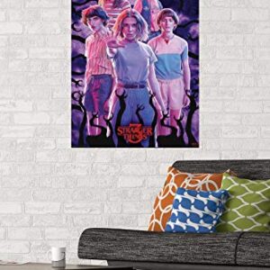 Trends International Netflix Stranger Things: Season 3 - Group Wall Poster, 22.375" x 34", Poster & Mount Bundle