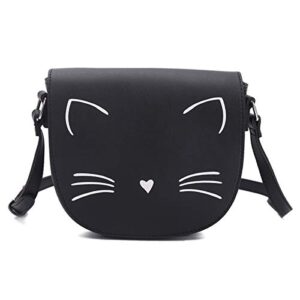 gladdon black crossbody bags for teen girls small fashion preteen purses cat