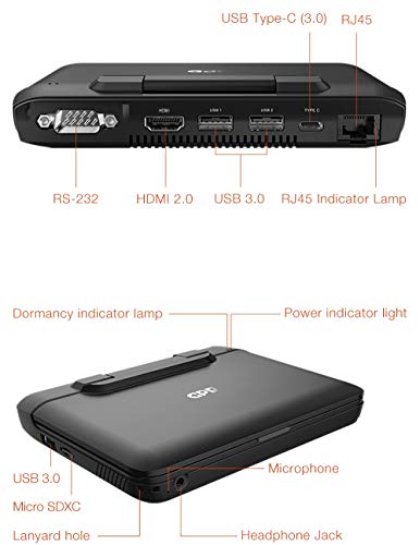 GPD MicroPC [Latest HW Update] 6" Handheld Industry Laptop Win 10 Pro 8GB RAM/256GB ROM Portable PC apply to communication, electric power, exploration, mining, archaeology, business services