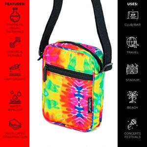 FYDELITY Small Crossbody Bag Men Women Sling Bag Festival Crossbody Bag for Men Women Sling Side Shoulder Bag 80s Crossbody Bag Festival Bag Tie Dye Crossbody Purse Crossbody Bag Tie Dye Crossbody Bag