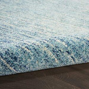 Nourison Passion Abstract Navy/Light Blue 8' x 10' Area -Rug, Easy -Cleaning, Non Shedding, Bed Room, Living Room, Dining Room, Kitchen (8x10)