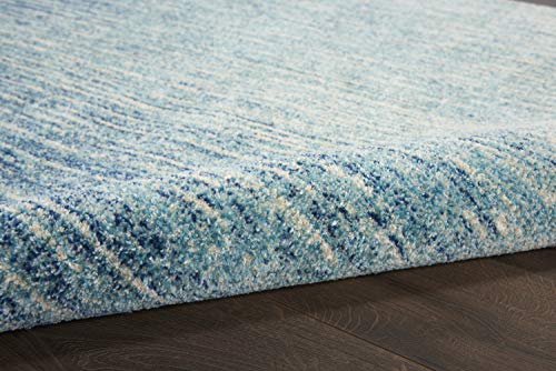 Nourison Passion Abstract Navy/Light Blue 8' x 10' Area -Rug, Easy -Cleaning, Non Shedding, Bed Room, Living Room, Dining Room, Kitchen (8x10)