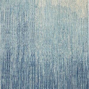 Nourison Passion Abstract Navy/Light Blue 8' x 10' Area -Rug, Easy -Cleaning, Non Shedding, Bed Room, Living Room, Dining Room, Kitchen (8x10)