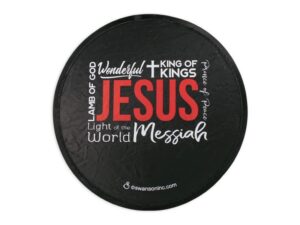 swanson christian products – parlor and church foldable hand fan – modern style – names of jesus – (package of 6)