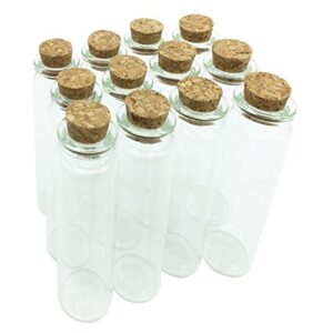 jaseasyz mini glass bottles with cork stoppers, small jars with cork lids, tiny glass bottles, diy wedding wishing bottle message vial for sand art crafts home party decorations 20ml pack of 12