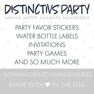 Paris Party Water Bottle Labels - 24 Stickers