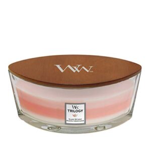 woodwick ellipse trilogy scented candle with crackling wick – island getaway – up to 50 hours burn time