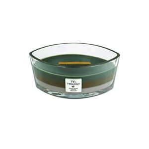 Woodwick Ellipse Trilogy Scented Candle with Crackling Wick | Cozy Cabin | Up to 50 Hours Burn Time