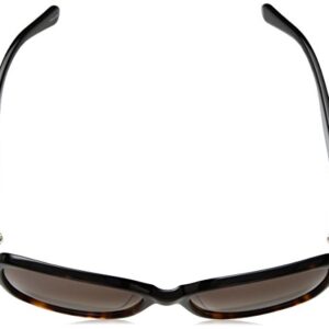 Kate Spade New York Women's Ayleen Rectangular Sunglasses, Black Havana, 56 mm