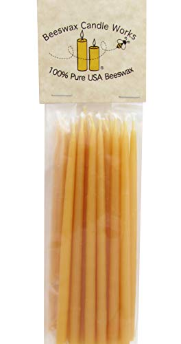 Beeswax Candle Works, 5-Inch Birthday Candles (Pack of 24) 100% USA Beeswax