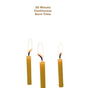 Beeswax Candle Works, 5-Inch Birthday Candles (Pack of 24) 100% USA Beeswax