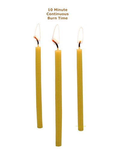 Beeswax Candle Works, 5-Inch Birthday Candles (Pack of 24) 100% USA Beeswax