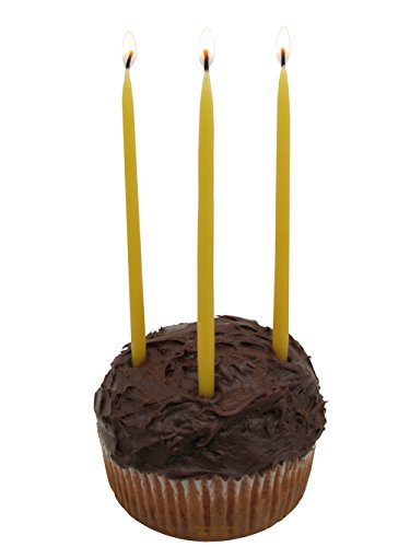 Beeswax Candle Works, 5-Inch Birthday Candles (Pack of 24) 100% USA Beeswax