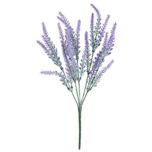 12 Bundles Artificial Lavender Flowers, Wild Purple Fake Plants for Bouquets for Wedding, Easter Decorations, Door Wreaths, Farmhouse Home Decor (14 x 2 x 3 in)