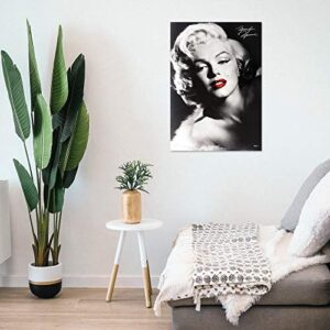 MIGHTYPRINT Marilyn Monroe – Red Lips – Durable 17” x 24" Wall Art – NOT Made of Paper – Officially Licensed Collectible