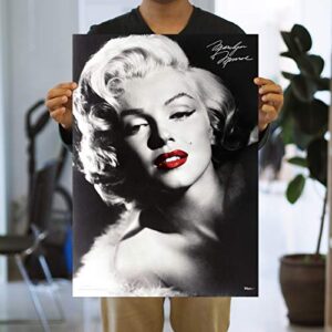MIGHTYPRINT Marilyn Monroe – Red Lips – Durable 17” x 24" Wall Art – NOT Made of Paper – Officially Licensed Collectible