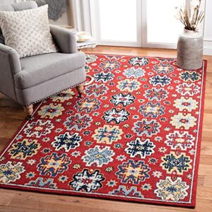 safavieh heritage collection 3′ x 5′ red/blue hg746q handmade traditional oriental premium wool area rug