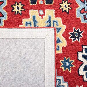 SAFAVIEH Heritage Collection 3' x 5' Red/Blue HG746Q Handmade Traditional Oriental Premium Wool Area Rug