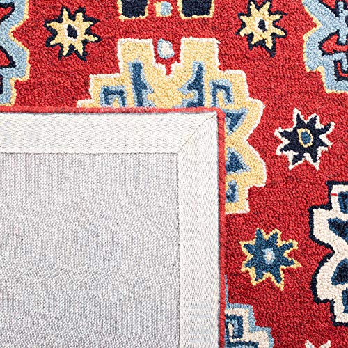 SAFAVIEH Heritage Collection 3' x 5' Red/Blue HG746Q Handmade Traditional Oriental Premium Wool Area Rug