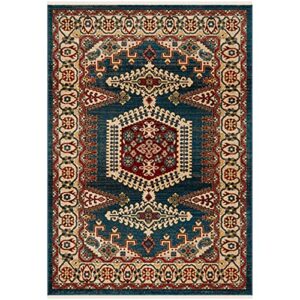 SAFAVIEH Kashan Collection 3'3" x 4'10" Red / Ivory KSN308Q Traditional Oriental Non-Shedding Living Room Bedroom Accent Rug