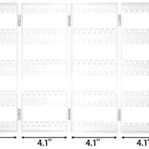 Sooyee Earring Holder Organizer,256 Holes 5 Tiers Stud Earring Organizer,4 Doors Foldable Necklace Organizer Jewelry Holder,Acrylic Earring Display Stands for Selling,Clear