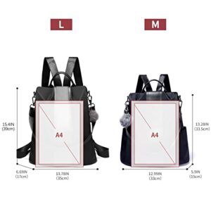 PINCNEL Women Backpack Purse Waterproof Nylon Anti-theft Rucksack Lightweight Shoulder Bag