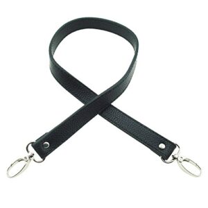 5Afashion One Pair 25" Leather Wristlet Bag Handles,Replacement Tote Should handles,Purse Straps,Wallet Bag Handle Straps (black)