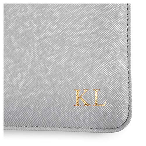 KATIE LOXTON Perfect Pouch Shine Bright Cloud Grey Women's Vegan Leather Clutch Handbag