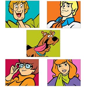 SCOOBY DOO Kids Wall Art Prints - Set of 5 Adorable Glossy Photos - Scooby - Shaggy - Thelma - Daphne - Fred