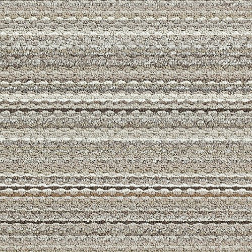 Garland Rug Carnival Stripe 7 ft. x 12 ft. Large Area Rug Random EarthTone