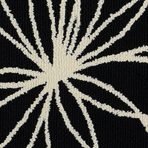 Garland Rug Grand Floral Area Rug, 30 x 46, Black/Ivory