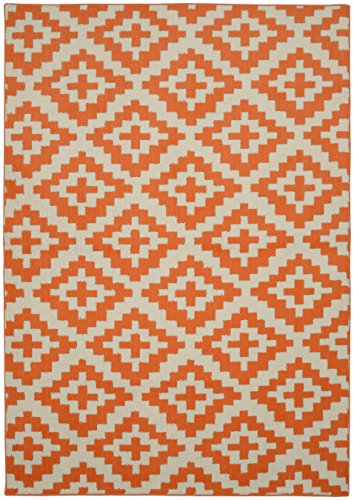 Garland Rug Southwest Area Rug, 5 x 7, Orange/Ivory