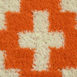 Garland Rug Southwest Area Rug, 5 x 7, Orange/Ivory