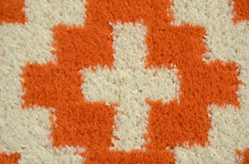 Garland Rug Southwest Area Rug, 5 x 7, Orange/Ivory