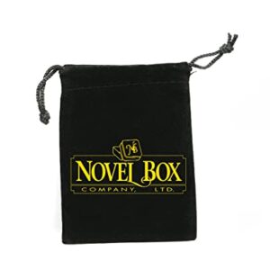 Novel Box® Made in USA Jewelry Gift Box in Black Kraft with Removable Cotton Pad 3X2.3X1 (Pack of 20) + Custom NB Pouch