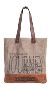 mona b. recycled, upcycled vintage bike canvas collection with vegan leather trim (all about the journey tote)