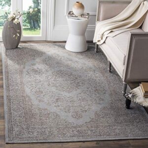 safavieh classic vintage collection 8′ x 10′ grey clv121d oriental medallion cotton area rug