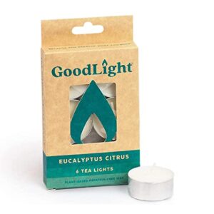 GOODLIGHT Candles Tea Lights Eucalyptus Citrus, 6 CT