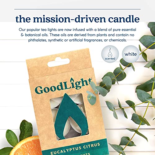 GOODLIGHT Candles Tea Lights Eucalyptus Citrus, 6 CT