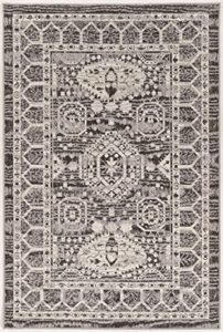 linon vintage collection grey hamadan 2′ x 3′ accent rug