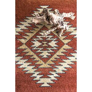 nuLOOM Margene Tribal Diamond Area Rug, 4' x 6', Red