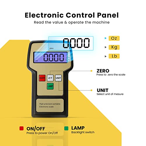 VIVOHOME High Precision Electronic Digital Refrigerant Charging Weight Scale with Case for HVAC 220LB
