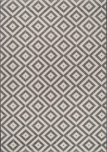 nuLOOM Marybelle Tribal Diamond Indoor/Outdoor Area Rug, 5' 3" x 7' 6", Grey