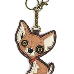 Chala Key Fob"Chihuahua" Brown