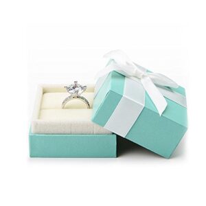 oirlv velvet ring box bow-knot wedding jewelry packaging gift box showcase display