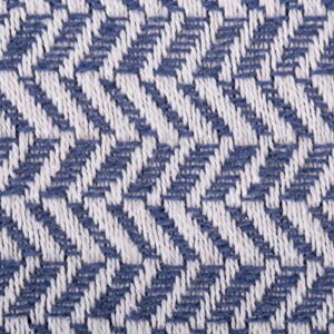 DII Modern Farmhouse Cotton Herringbone Blanket Throw with Fringe for Chair, Couch, Picnic, Camping, Beach, & Everyday Use, 50 x 60 - French Blue