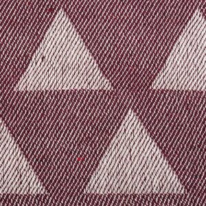DII Mid-Century Modern Decorative Triangle Woven Throw, 50x60, BlackBerry