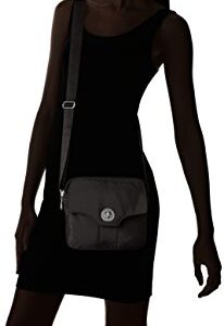 High Rise Silver Shoulder Bag, Black, One Size